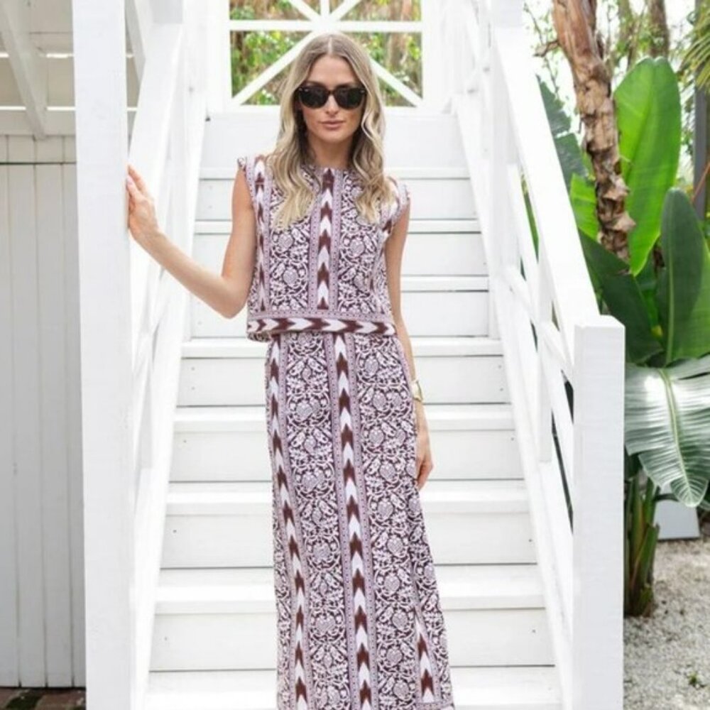 Julia Amory Coco Ikat Park Avenue Skirt
